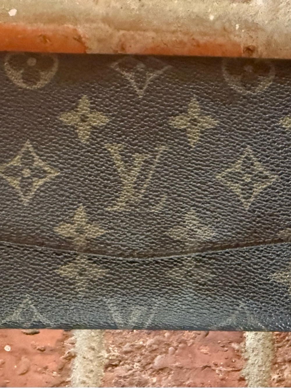 Louis Vuitton Monogram Canvas Envelope Clutch - Brown & Tan